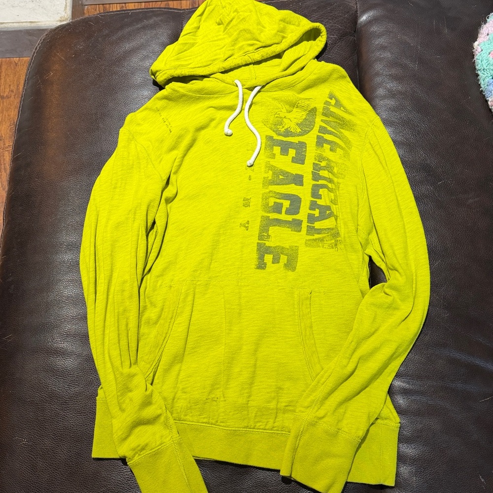 American Eagle Lime Green Hoodie